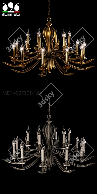 Illuminati Geneva Pendant Lights 3D model image 3