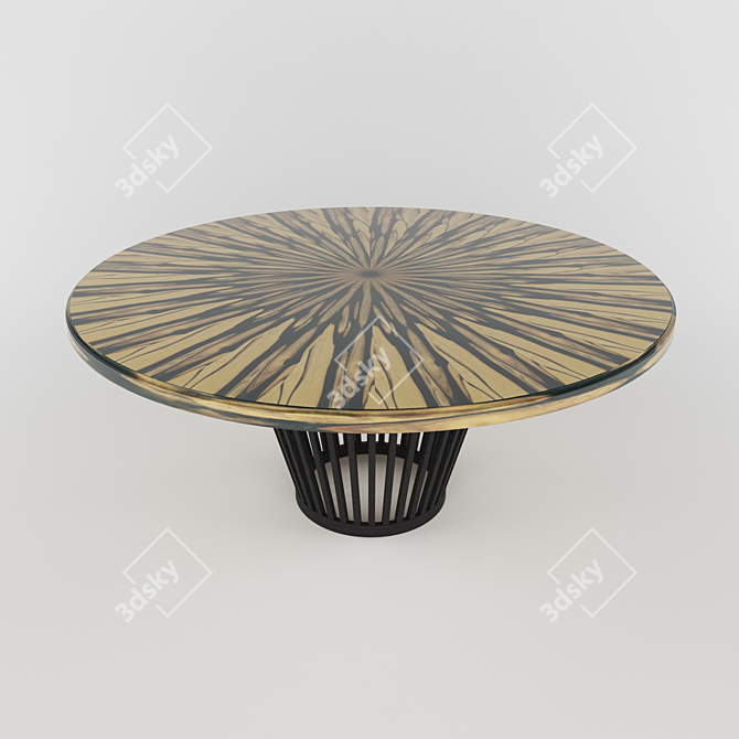 Ebony Moon Dining Table 3D model image 1