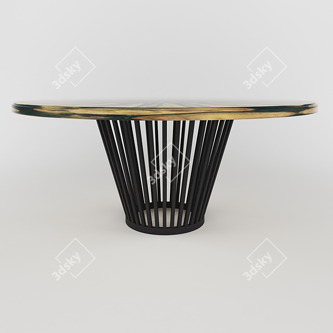 Ebony Moon Dining Table 3D model image 2