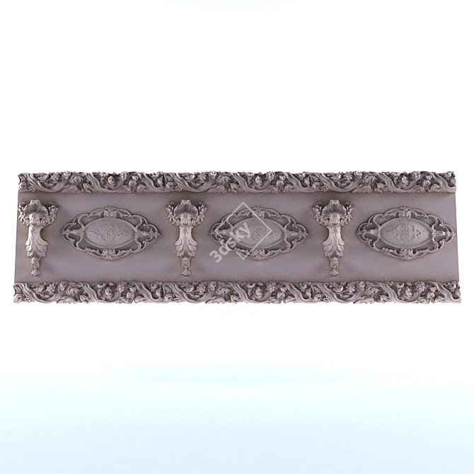 Elegant Cornice for Timeless Interiors 3D model image 1