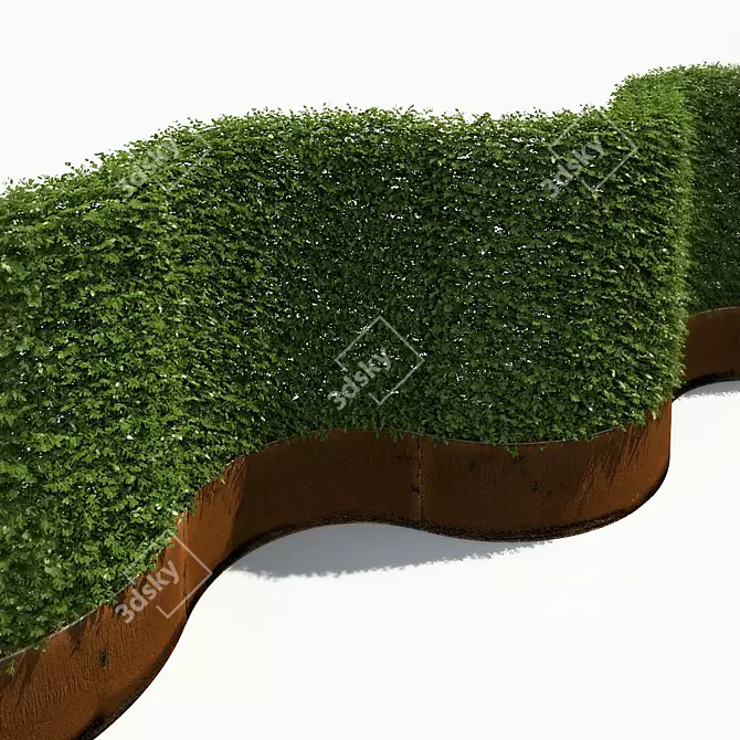 Rustic Metal High Hedges 3D model image 3