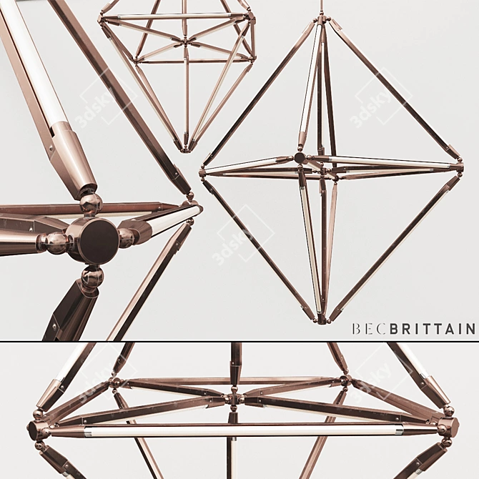 Elegant Geometric Sculpture by becbrittain 3D model image 1