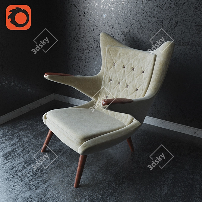 Sleek 2013 Armchair 3D model image 2