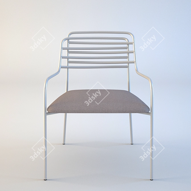 Résille Chair: Dual-Purpose Design by Philippe Nigro 3D model image 2