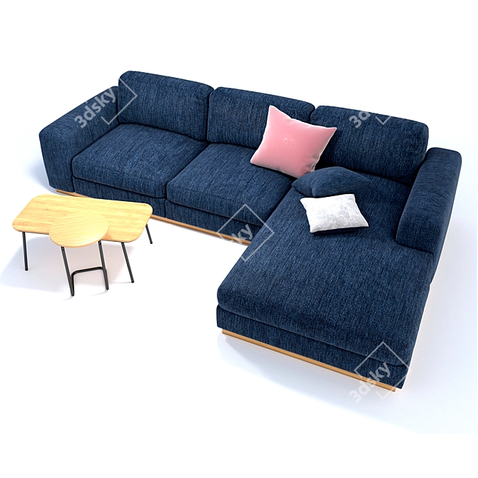 Bolia Sepia 3-Seater Sofa: Exquisite Comfort & Style 3D model image 2