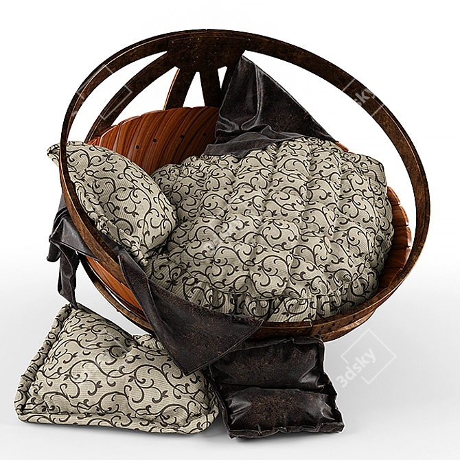 Soothing Cradle Rocking Chair 3D model image 1