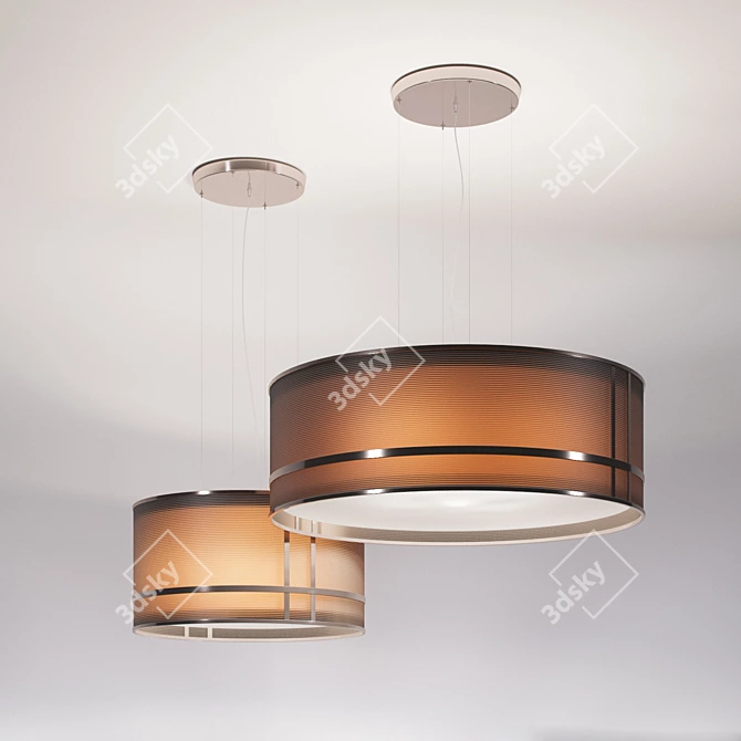 Elegant Fendi Casa Pendant Lighting 3D model image 1