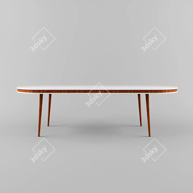 HUGO Extendable Dining Table 3D model image 3