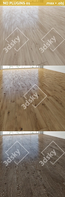 Barlinek Oak Parquet - 3 Types (No Plugins) 3D model image 2