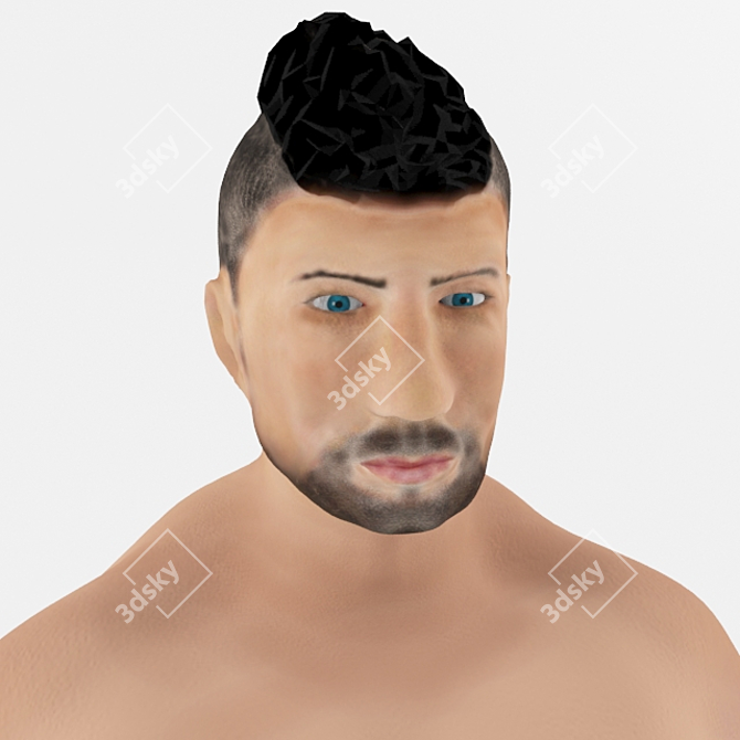 Virtual 35-year-old Man Model 3D model image 2