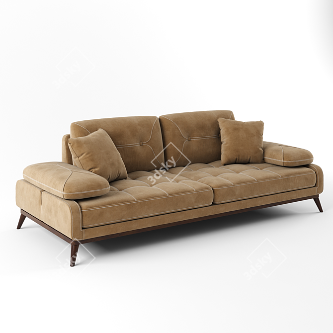 Cozy Pralin Sofa 3D model image 1