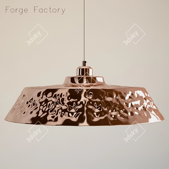 Cosmo Copper Pendant Light 3D model image 1