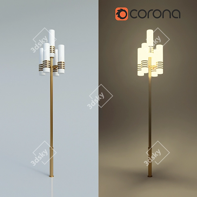 Night & Day Street Light 3D Model 3D model image 1