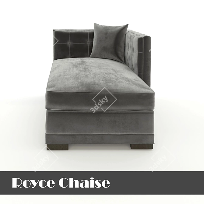 Contemporary Royce Chaise: Elegant and Comfortable 3D model image 2