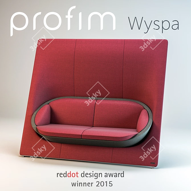 PROFIm Wyspa 22: Modern Office Sofa 3D model image 1