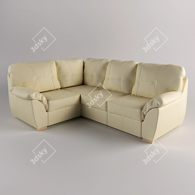 Berbu - Stylish and Comfortable Ikea Sofa 3D model image 1