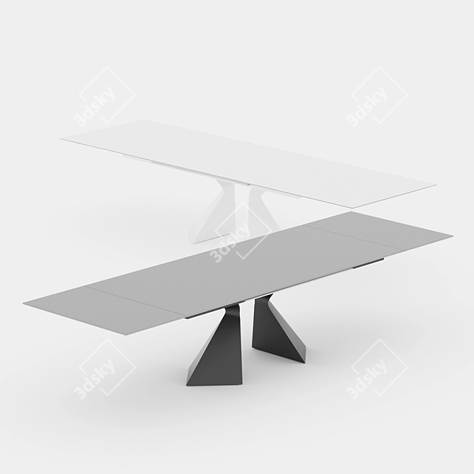 Elegant Bonaldo Prora Dining Table 3D model image 2