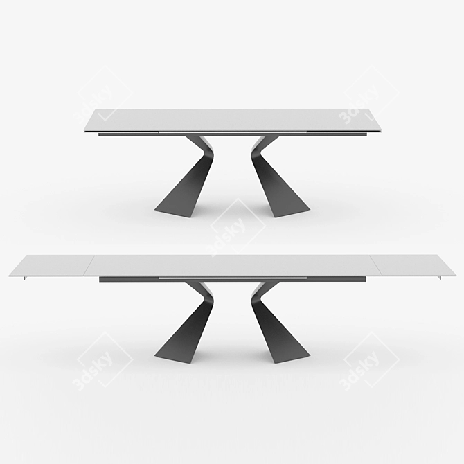 Elegant Bonaldo Prora Dining Table 3D model image 3