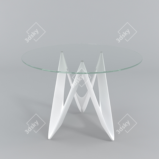 Prismea Glass Table 3D model image 1