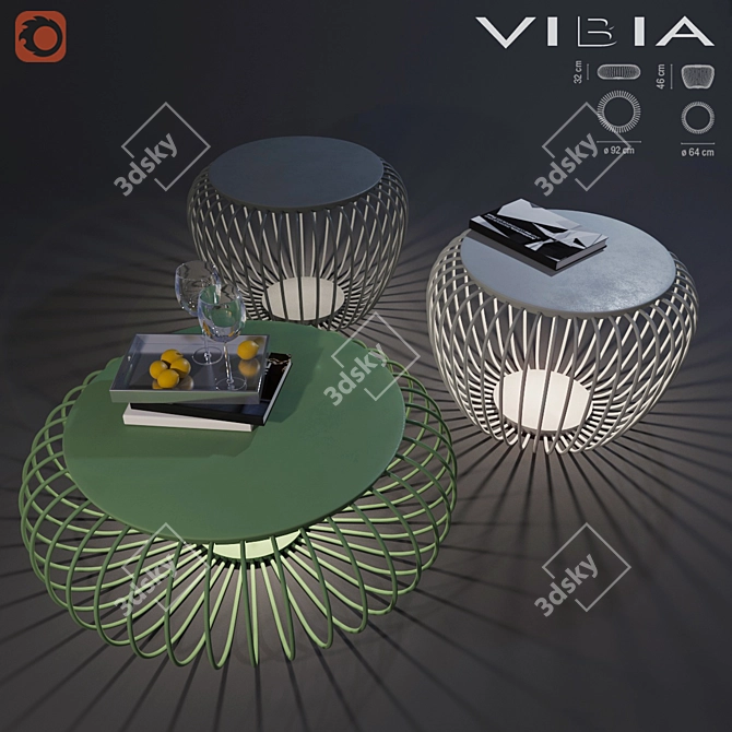 Versatile Street Light: VIBIA MERIDIANO 4710/4715 3D model image 1