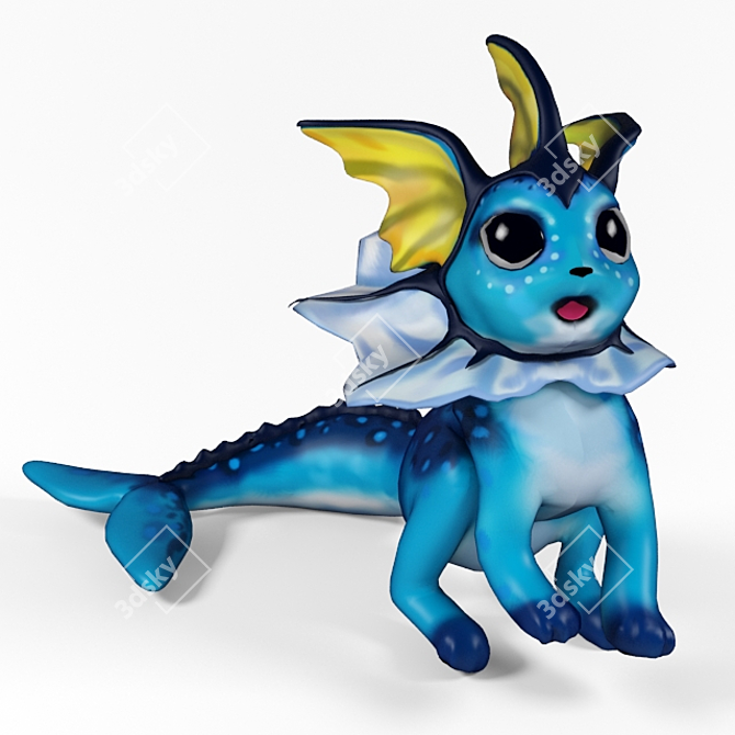 Aquatic Evolution: Vaporeon 3D model image 1