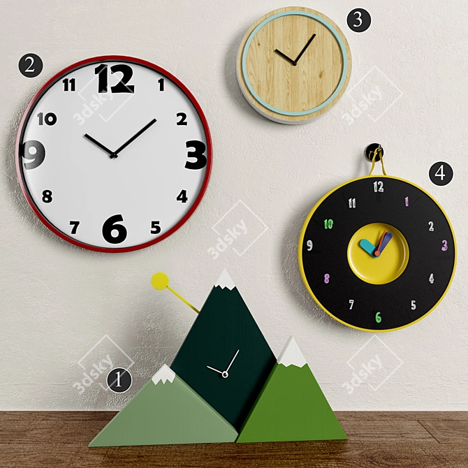 Time Ensemble: Sunset, Dunelm, Bonas, IKEA 3D model image 1