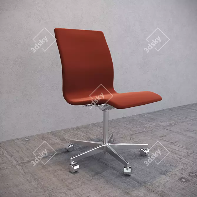 Fritz Hansen Oxford Chair: Elegant, Comfortable 3D model image 2