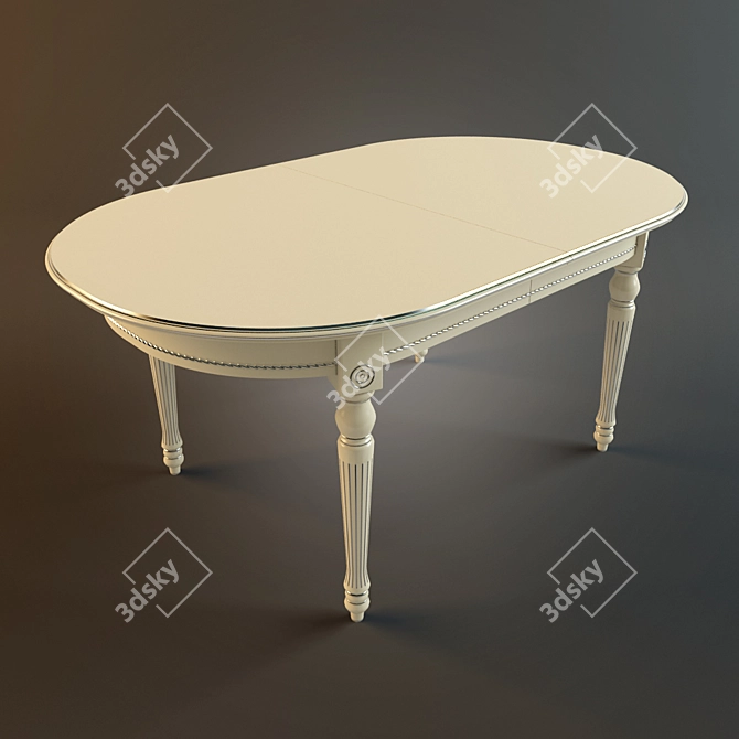 Classic Style Table VERONA mobili 3D model image 1