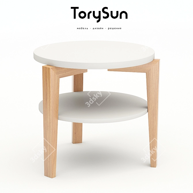 Modern Magazine Coffee Table 3D model image 1