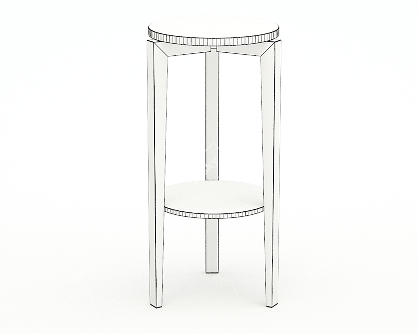 Elegant Aster Interior Table 3D model image 3