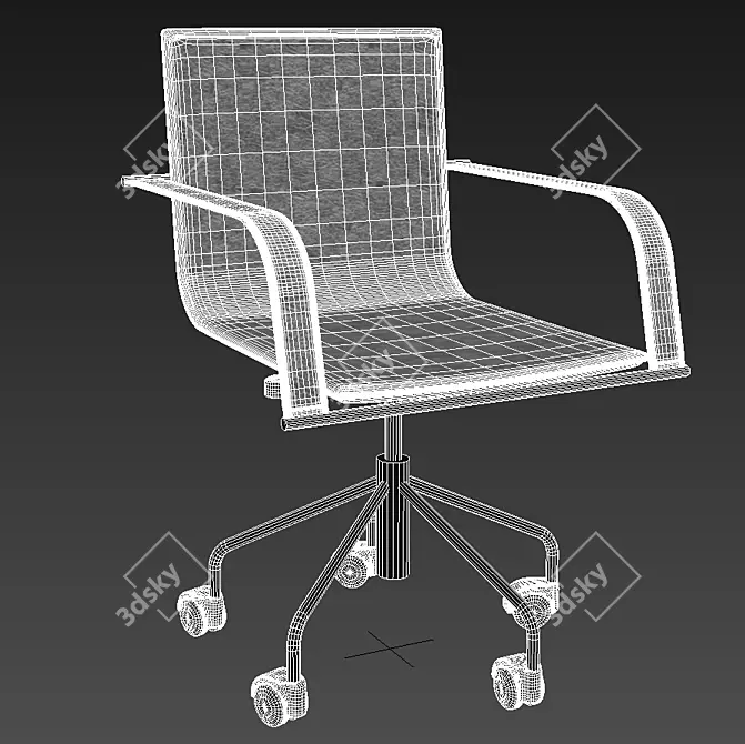 Elegant Galena Chair 3D model image 3