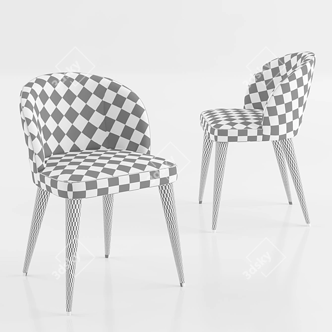 Steel Frame Fabric Seating: Martin Collection 3D model image 3