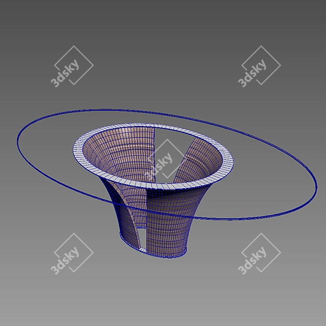 Elio Oval Nova Table 3D model image 3