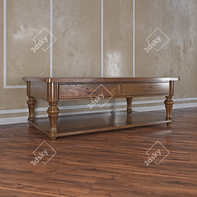 Sophisticated Tynecastle Cocktail Table 3D model image 3