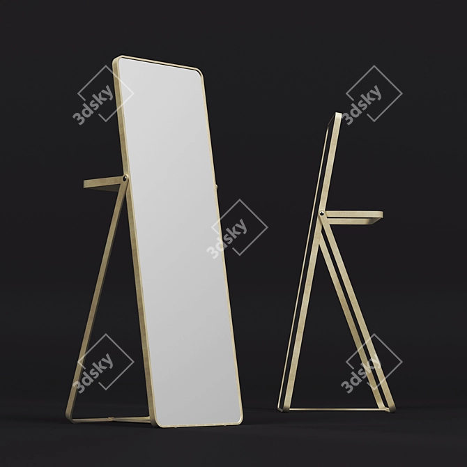 IKORNNES Floor Mirror 3D model image 1
