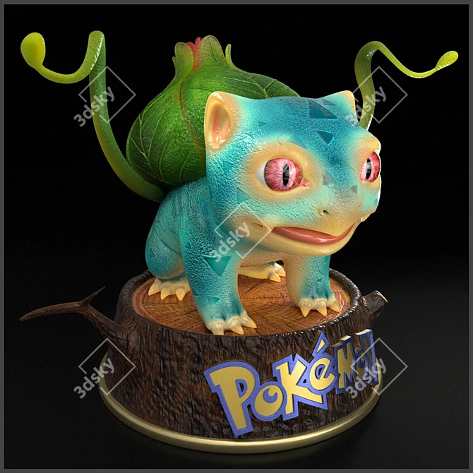 Rare Pokemon Bulbasaur Plushie 3D model image 1