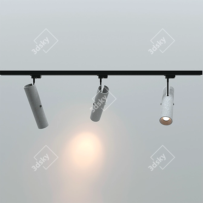 Modern Bentu Iv Cement Spot Light 3D model image 1