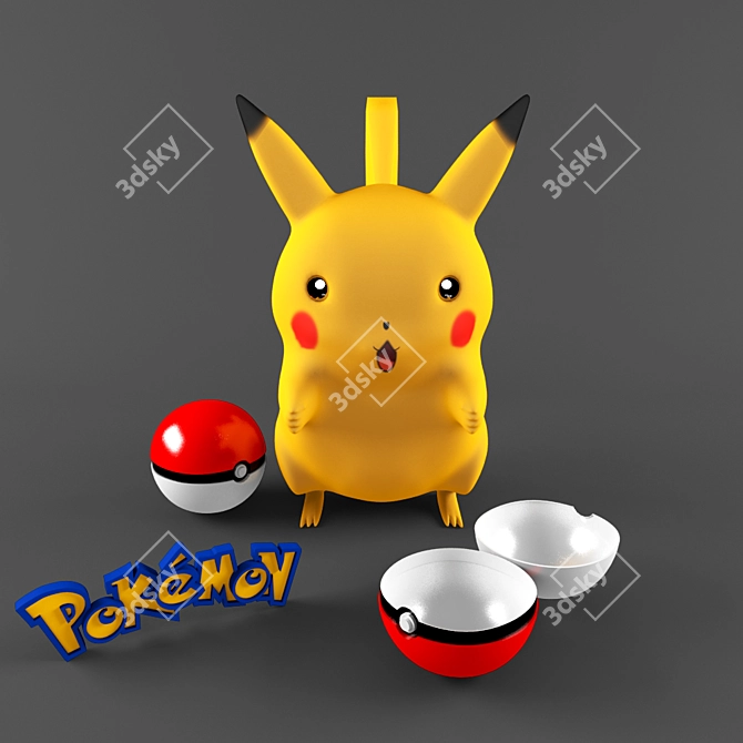 Pikachu: Icon of Japanese Culture 3D model image 1