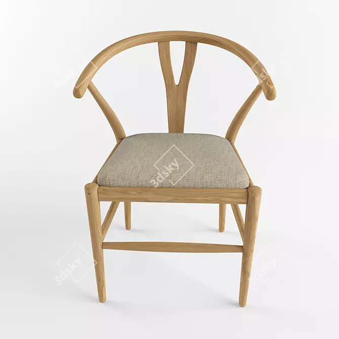 Eco-Chic Chair: Sustainable Style 3D model image 2