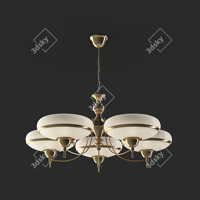 Blitz 45613: Sleek E27 5-Light Pendant 3D model image 1