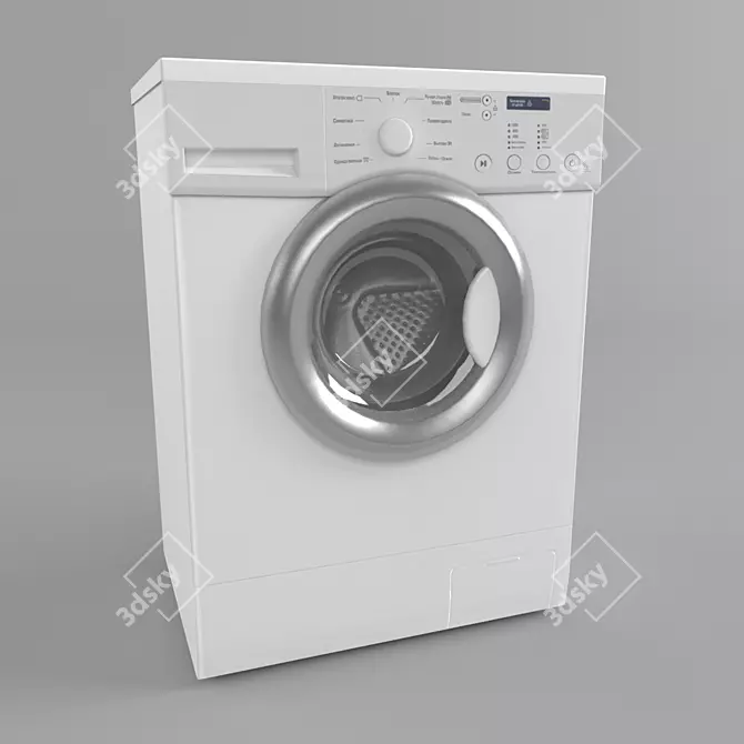 Sleek LG FH0C3ND1 Washing Machine 3D model image 1