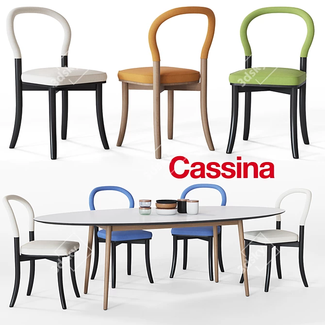 Cassina 501 Gotteborg Chair 3D model image 1