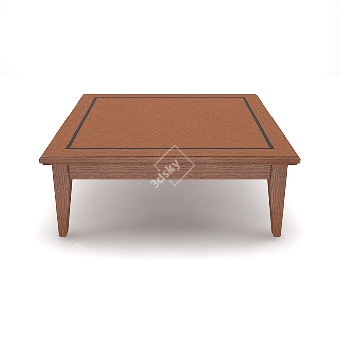 Oak Tea Table 3D model image 1