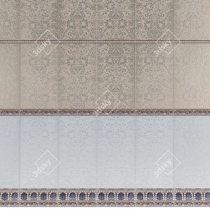 Silk Inspired: Pamesa Ceramica La Maison Tiles 3D model image 2