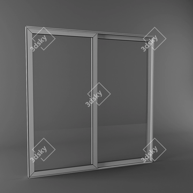 Schuco ASS 50 Sliding Door - Modern Aluminum Solution 3D model image 2