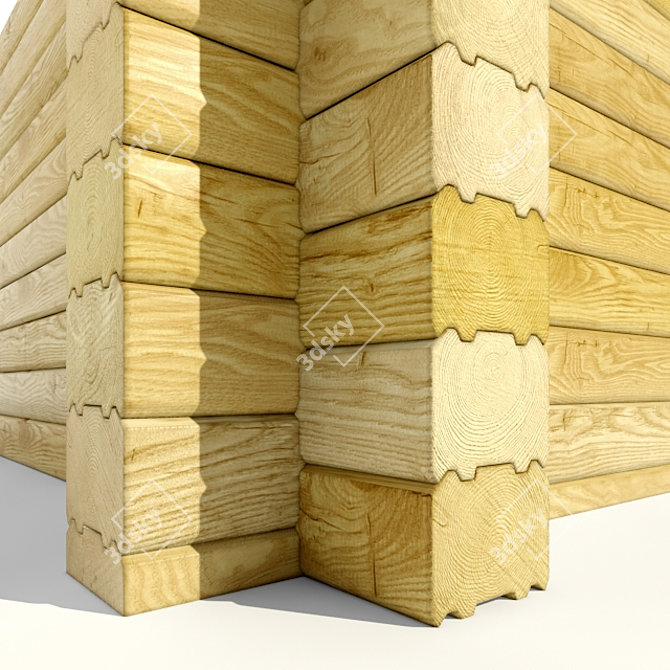 Versatile Timber for Wood Homes 3D model image 2