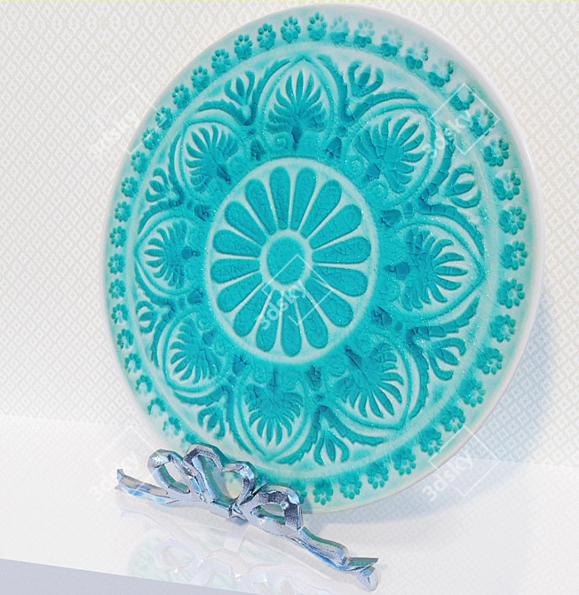 Exquisite Decorative Plates Set 3D model image 2