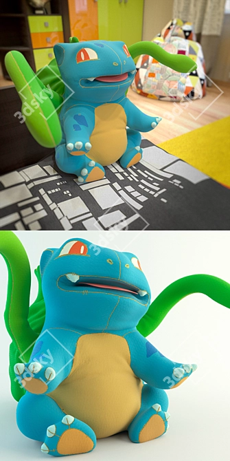 Pokemon Bulbasaur Toy: Collectible and Detailed 3D model image 2