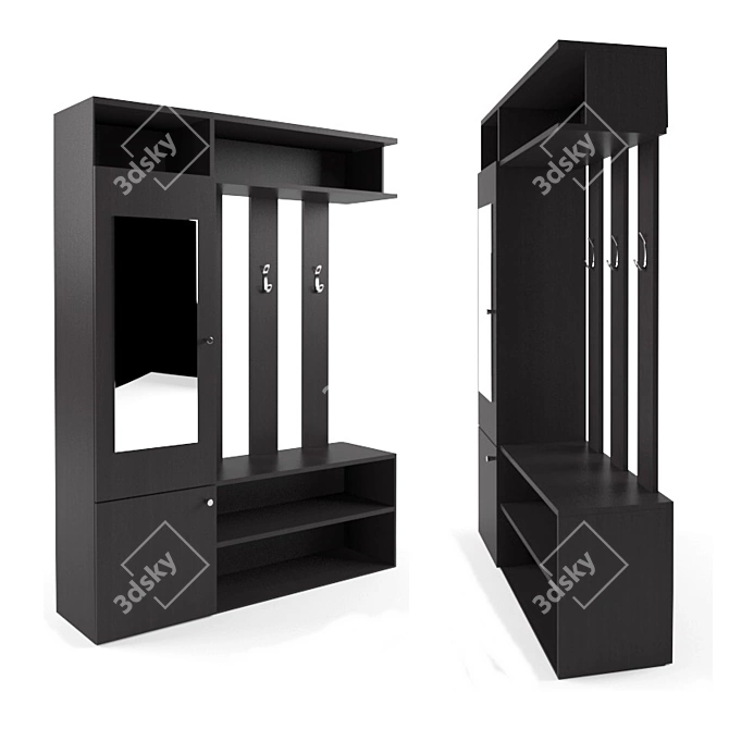 Lobby Storage Cabinet 3D model image 1