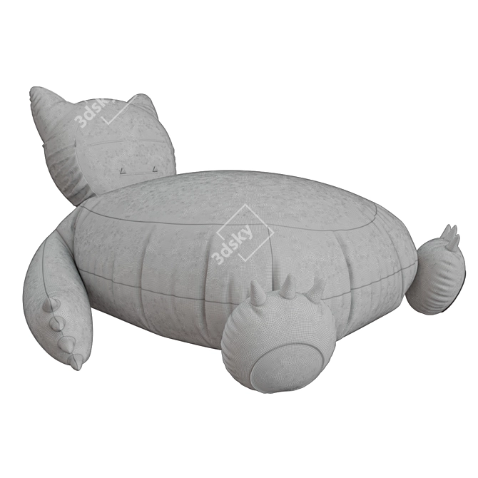 Snorlax Bean Bag Chair 3D model image 3